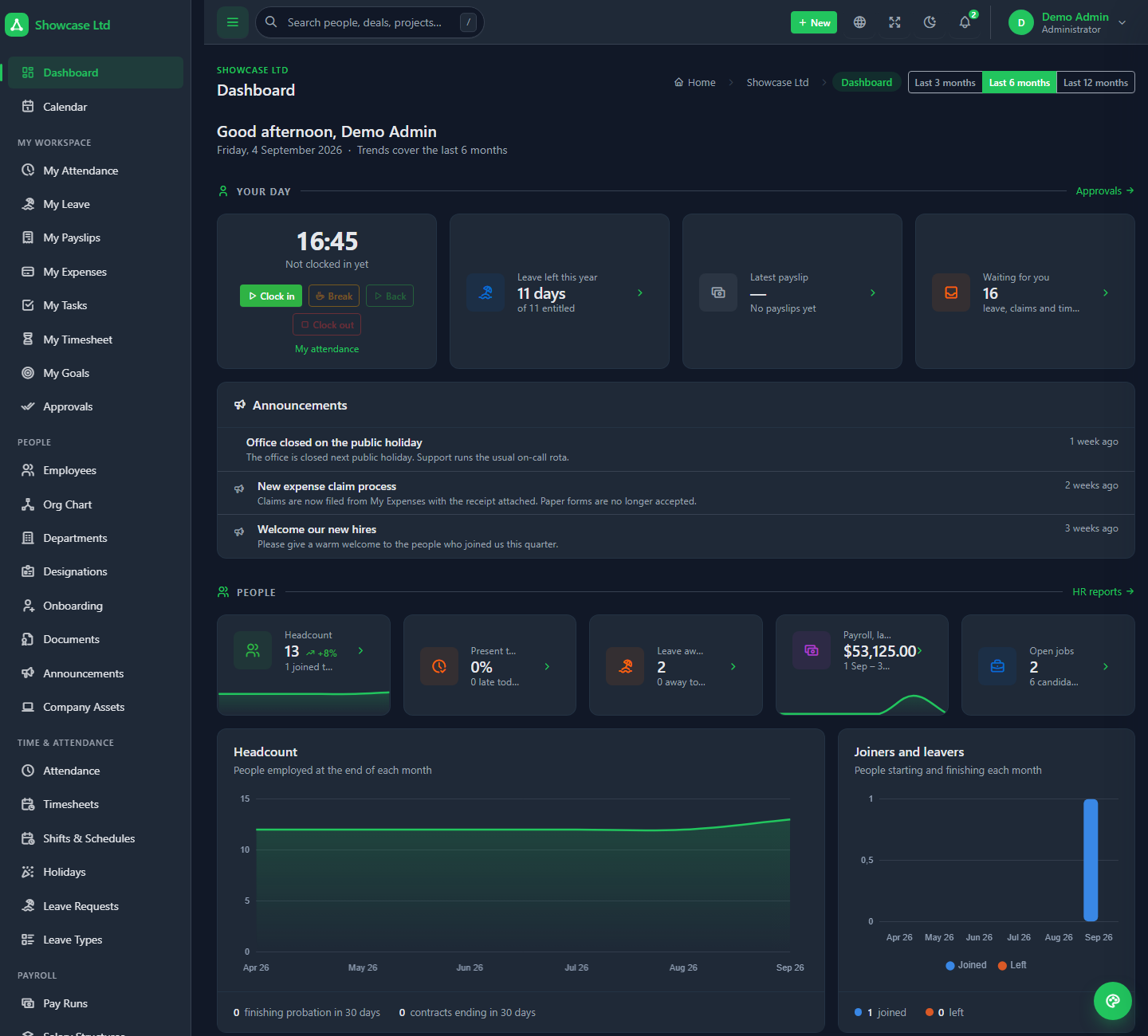 Workspace dark theme