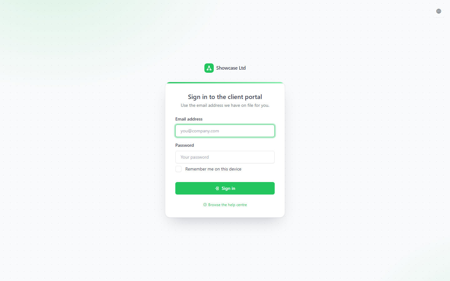 Client portal